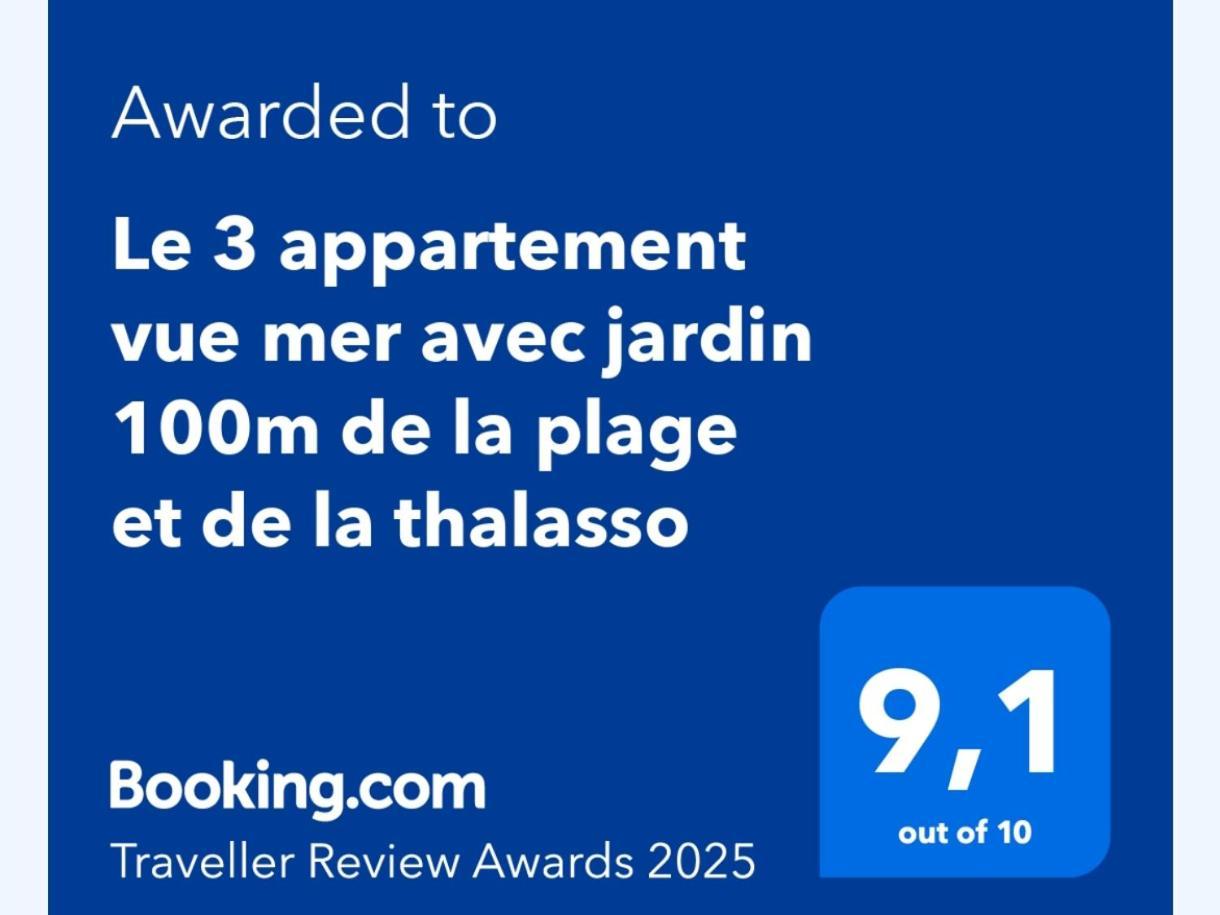 Le 3 Appartement Vue Mer Avec Jardin 100M De La Plage Et De La Thalasso Concarneau Exterior foto
